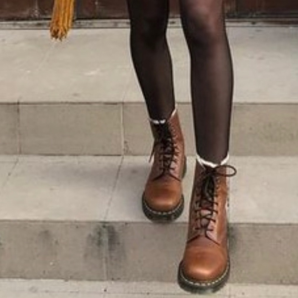 Dr. Martens 1460 Serena Boots Butterscotch Brown New 9